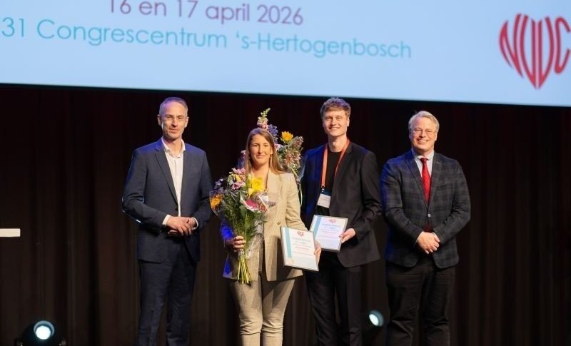Anouk Achten receives NVVC Durrer Prize at spring congress