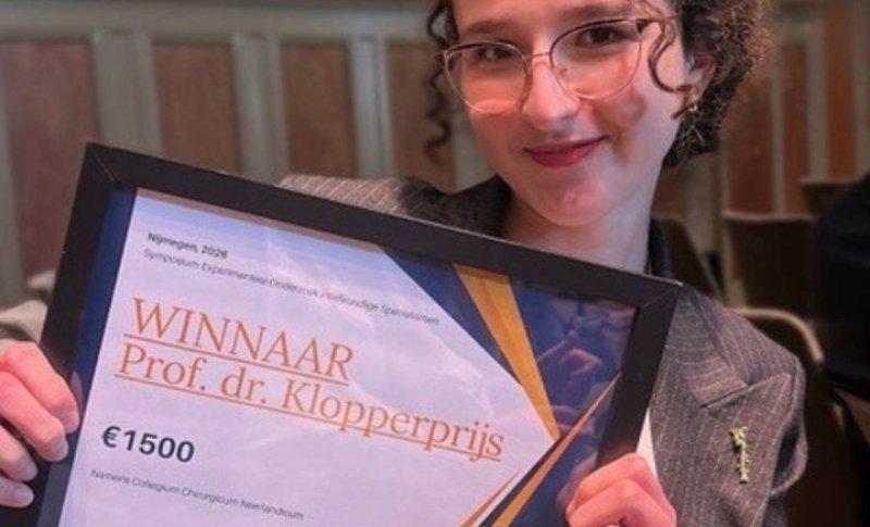 Prof. Dr. Klopper Award for Lia Bica